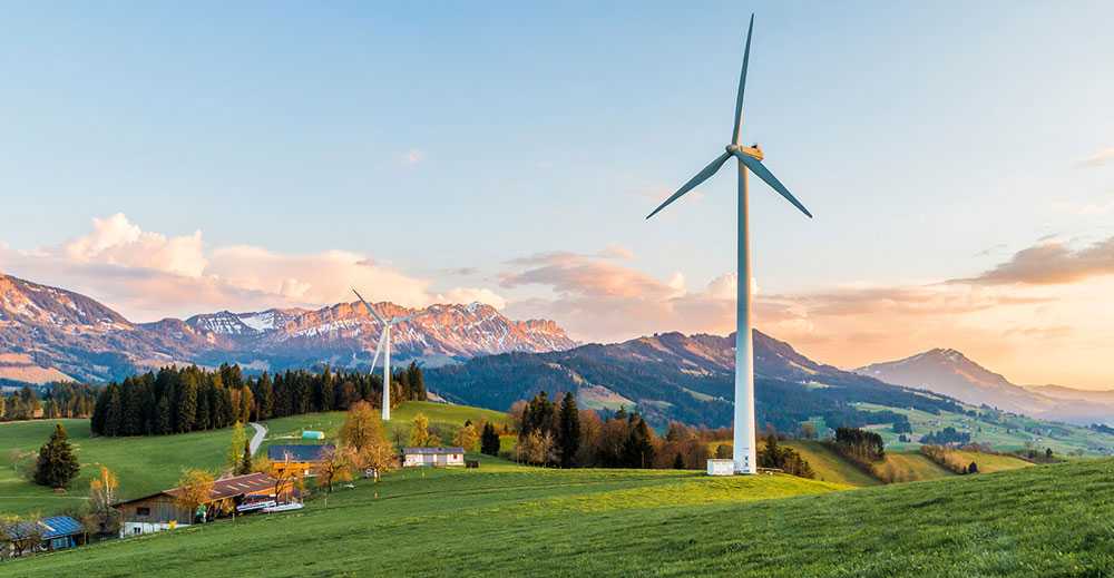 Bis zum Jahr 2020 könnte in der Schweiz, die Windenergie bis 600 GWh jährlich erzeugen. (Quelle: Shutterstock)